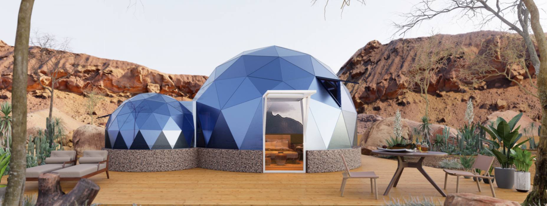 集贤县球形智能光伏玻璃星空房